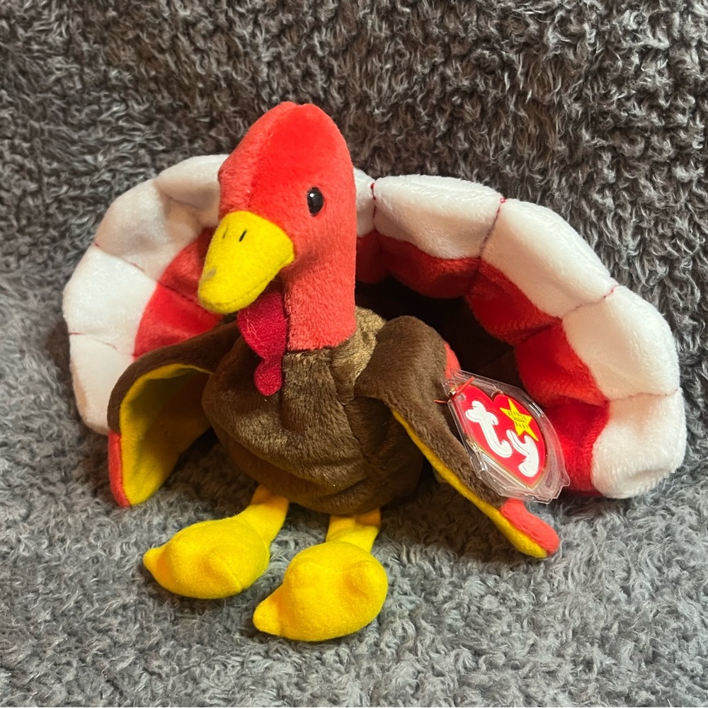 🦃‎ NWT Vintage Ty Beanie Baby "Gobbles" (1996) 🦃